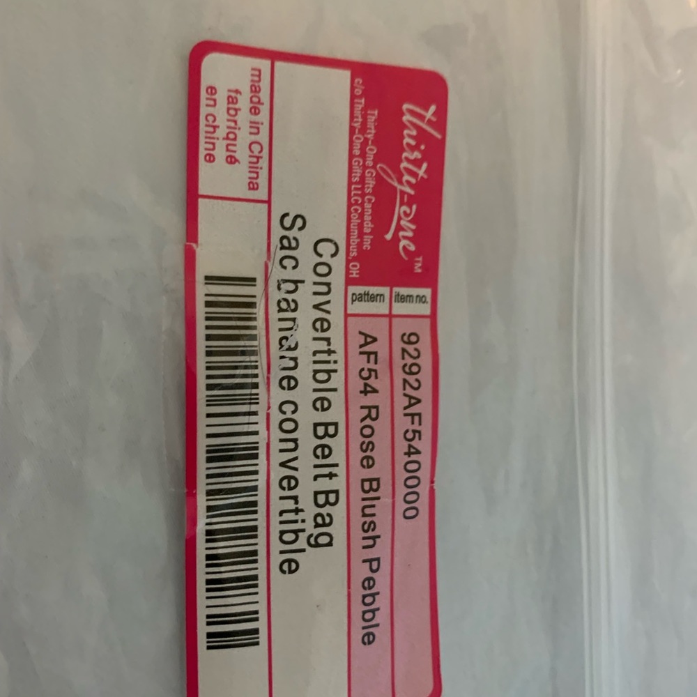 Convertible Belt Bag in Rose Blush Pebble by Thirtyone